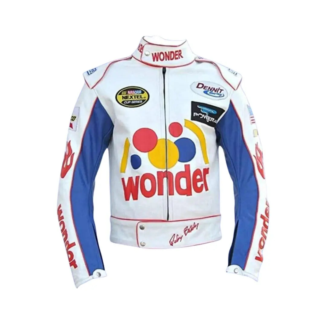 Wonder Bread The Ballad of Ricky Bobby Costume Racing Leather Jacket - FEASSA