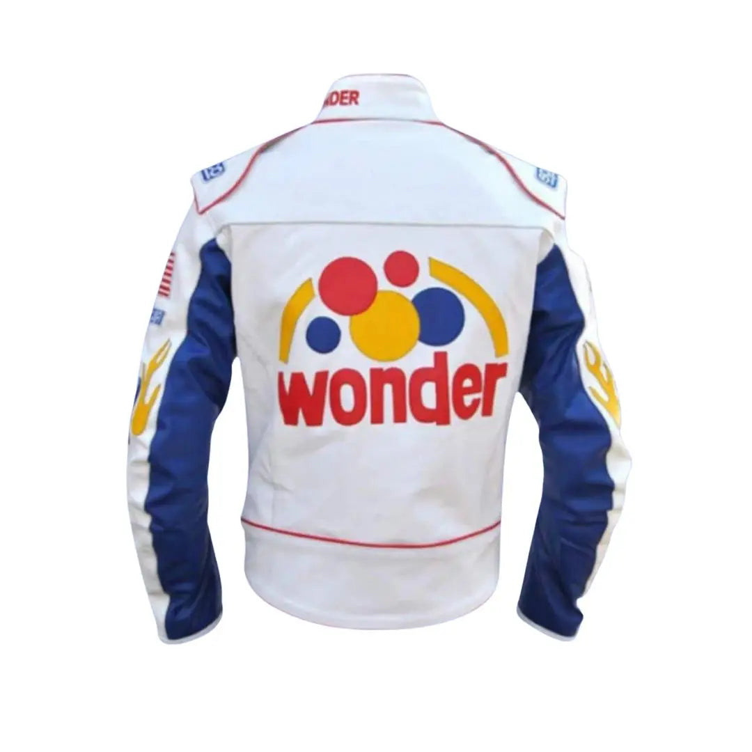 Wonder Bread The Ballad of Ricky Bobby Costume Racing Leather Jacket - FEASSA