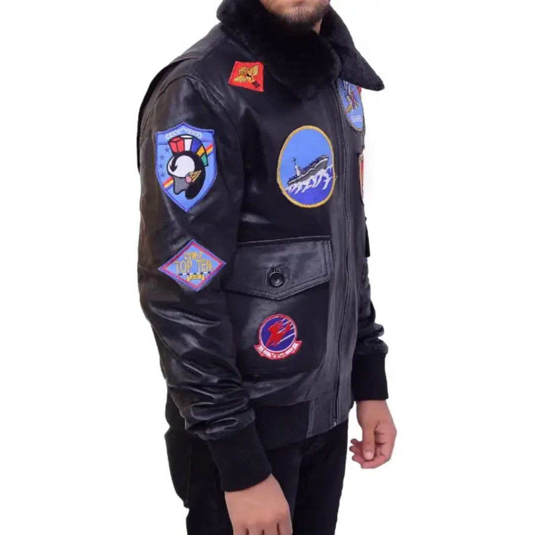 Tom Cruise Top Gun Maverick Leather Jacket - FEASSA