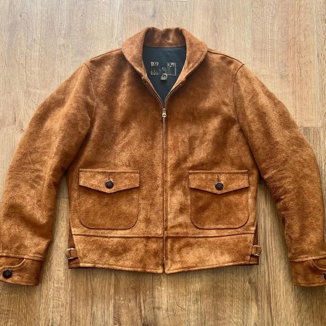 Double Pocket Suede leather jacket - FEASSA