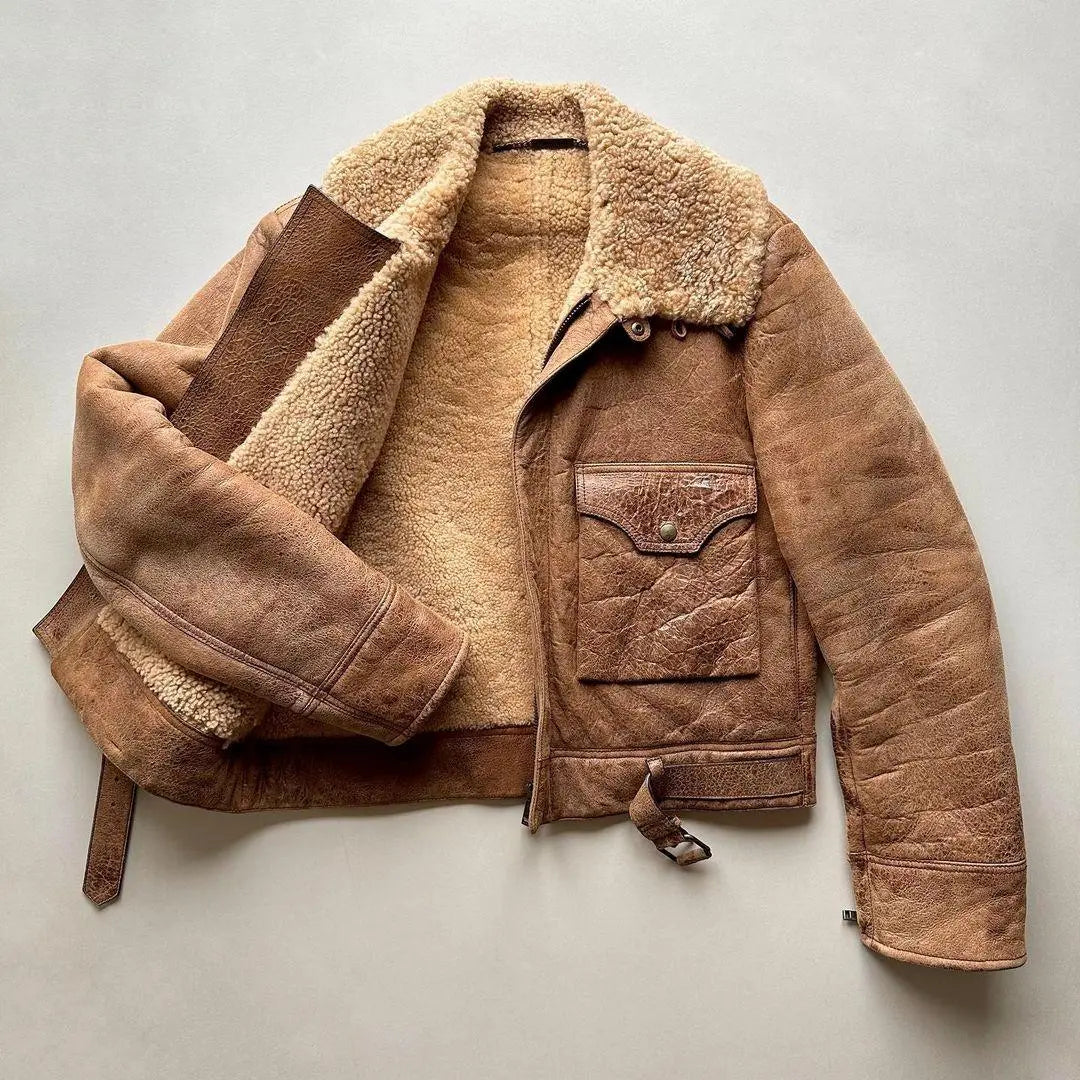 B-2 shearling flight jacket - FEASSA