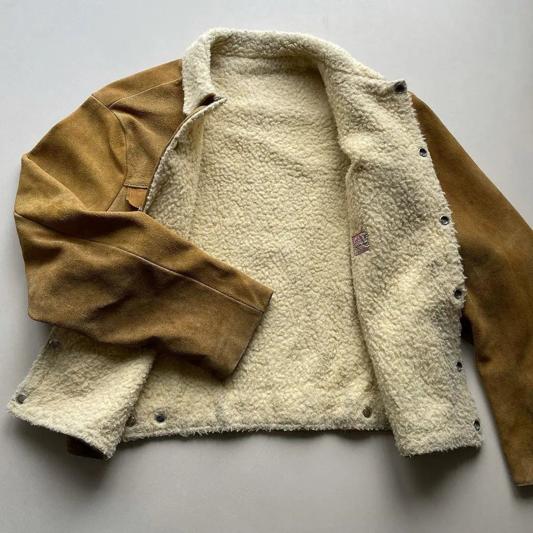 Trucker Shearling Lined Leather Shirt - FEASSA