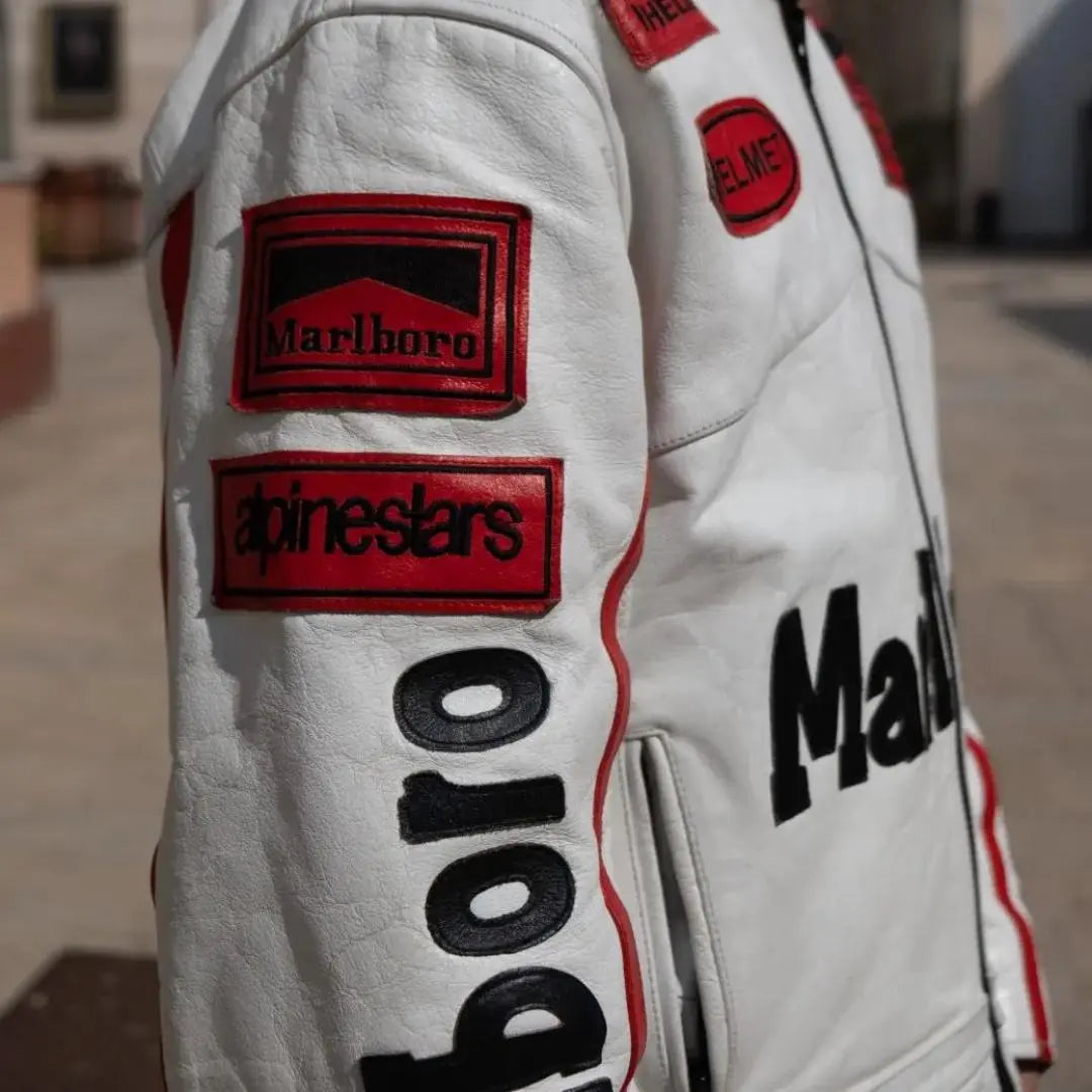 Marlboro White Leather Jacket - FEASSA