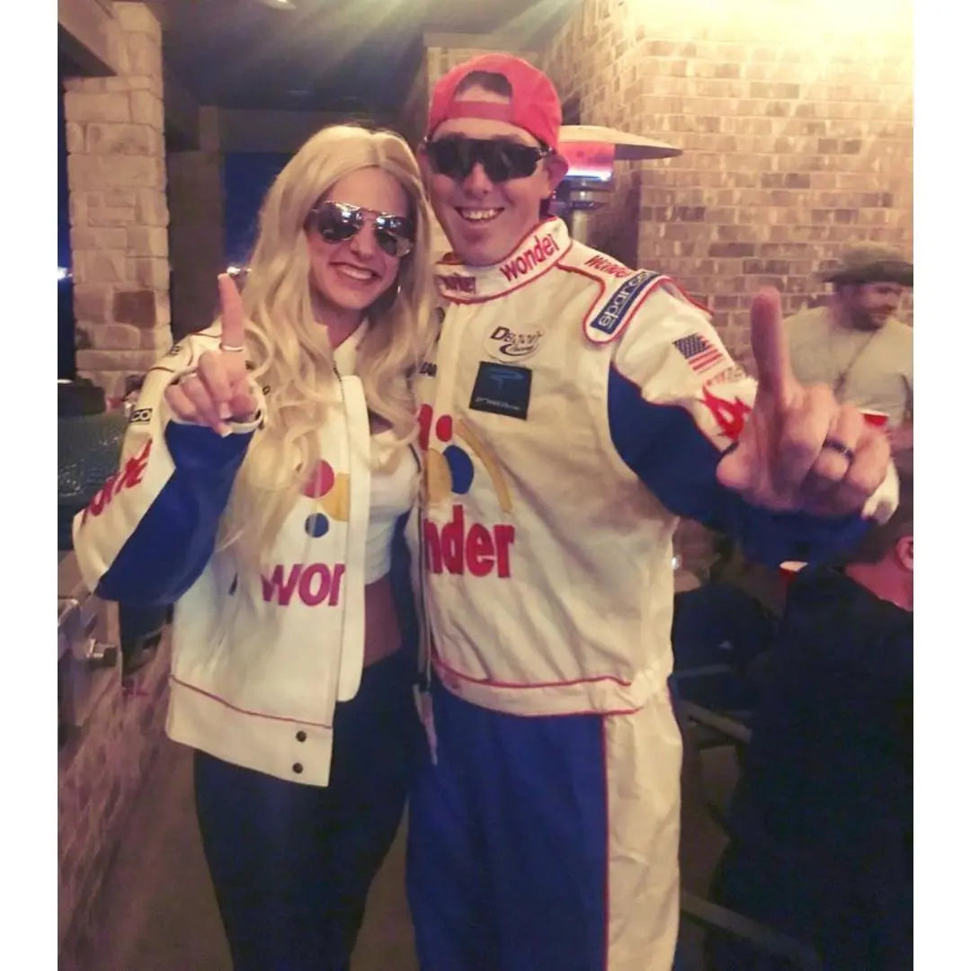 Wonder Bread The Ballad of Ricky Bobby Costume Racing Leather Jacket - FEASSA