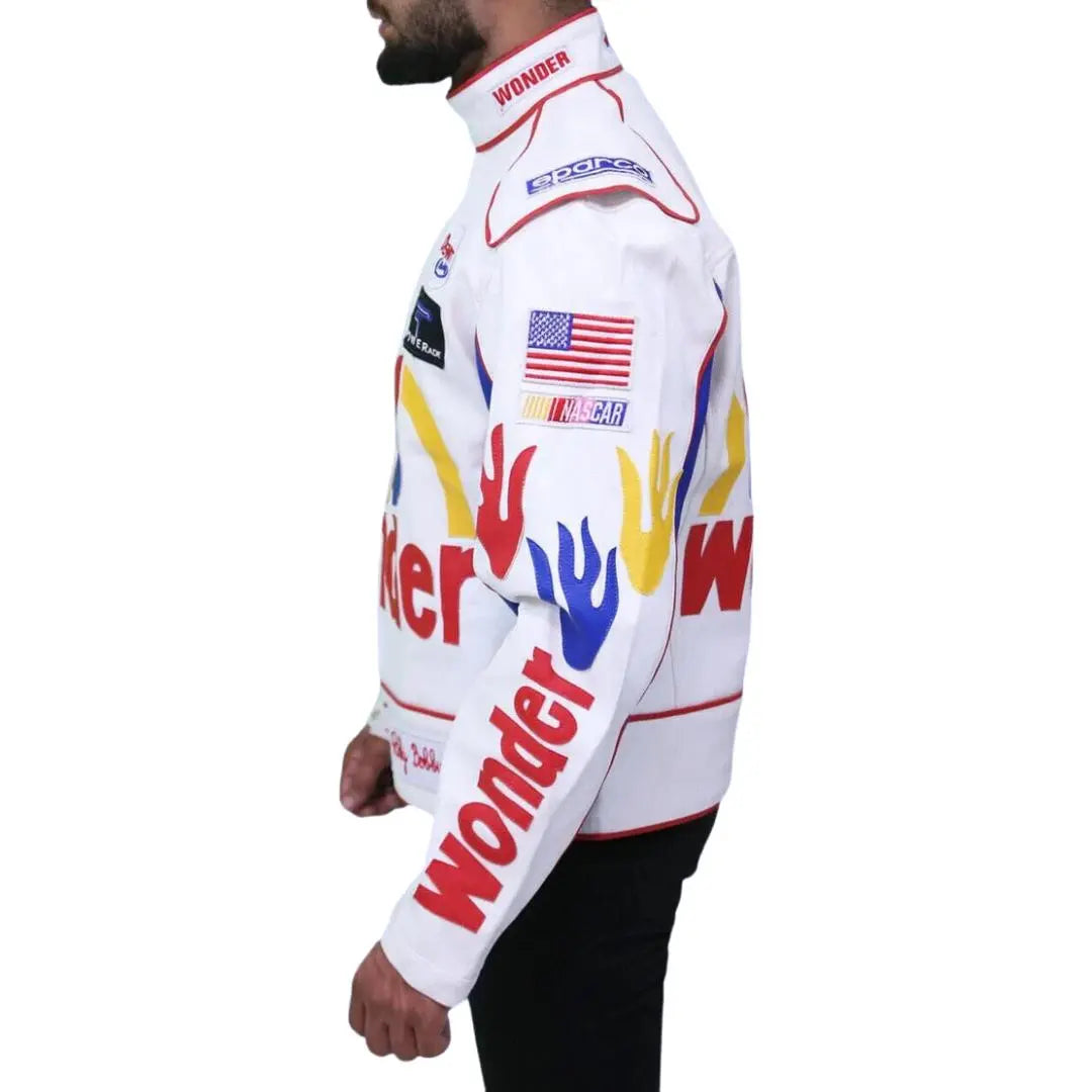 Wonder Bread The Ballad of Ricky Bobby Costume Racing Leather Jacket - FEASSA