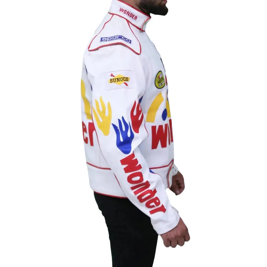 Wonder Bread The Ballad of Ricky Bobby Costume Racing Leather Jacket - FEASSA