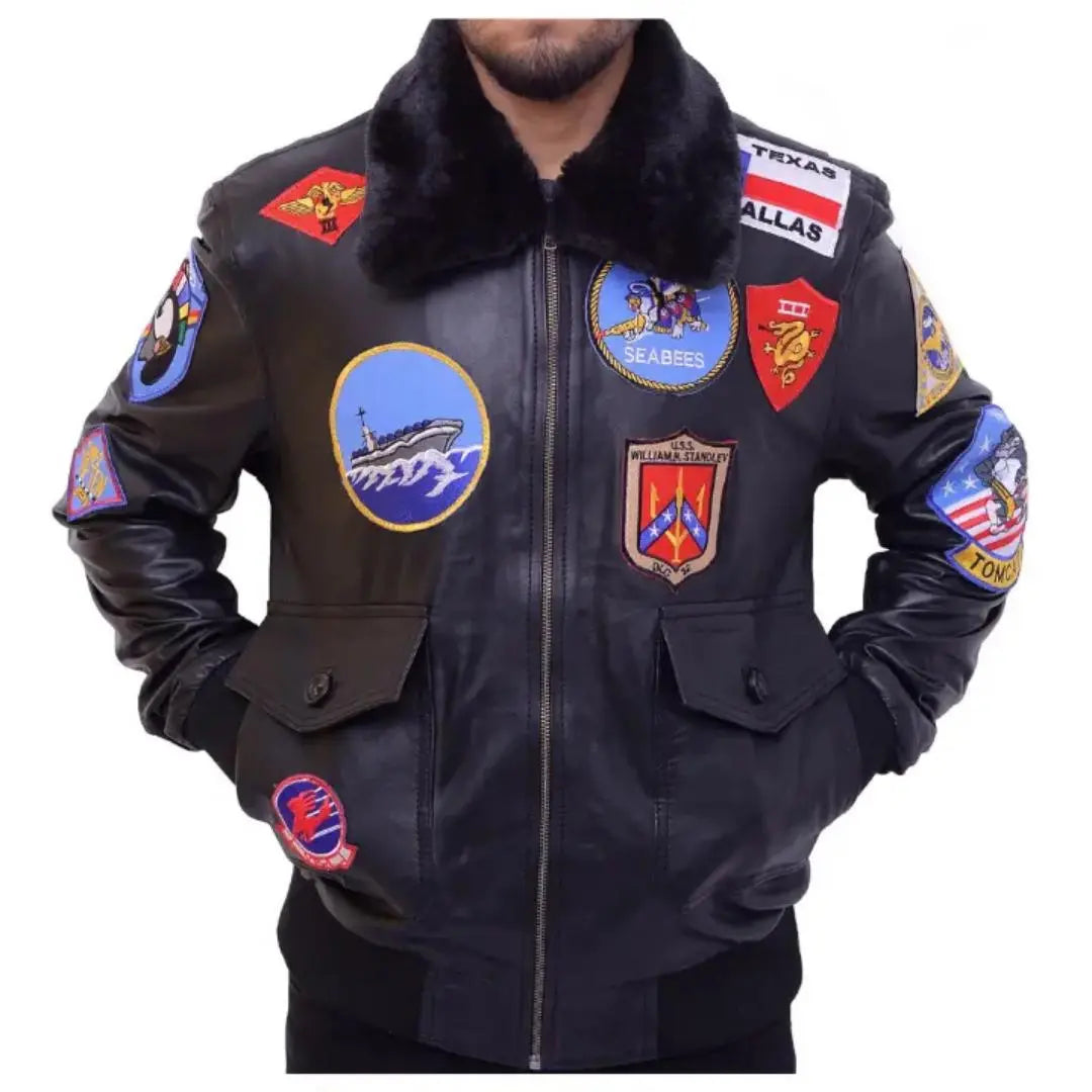 Tom Cruise Top  Gun Maverick Leather Jacket - FEASSA