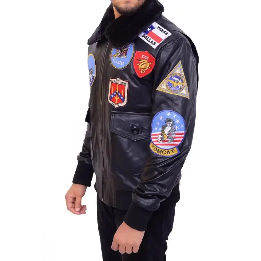 Tom Cruise Top  Gun Maverick Leather Jacket - FEASSA