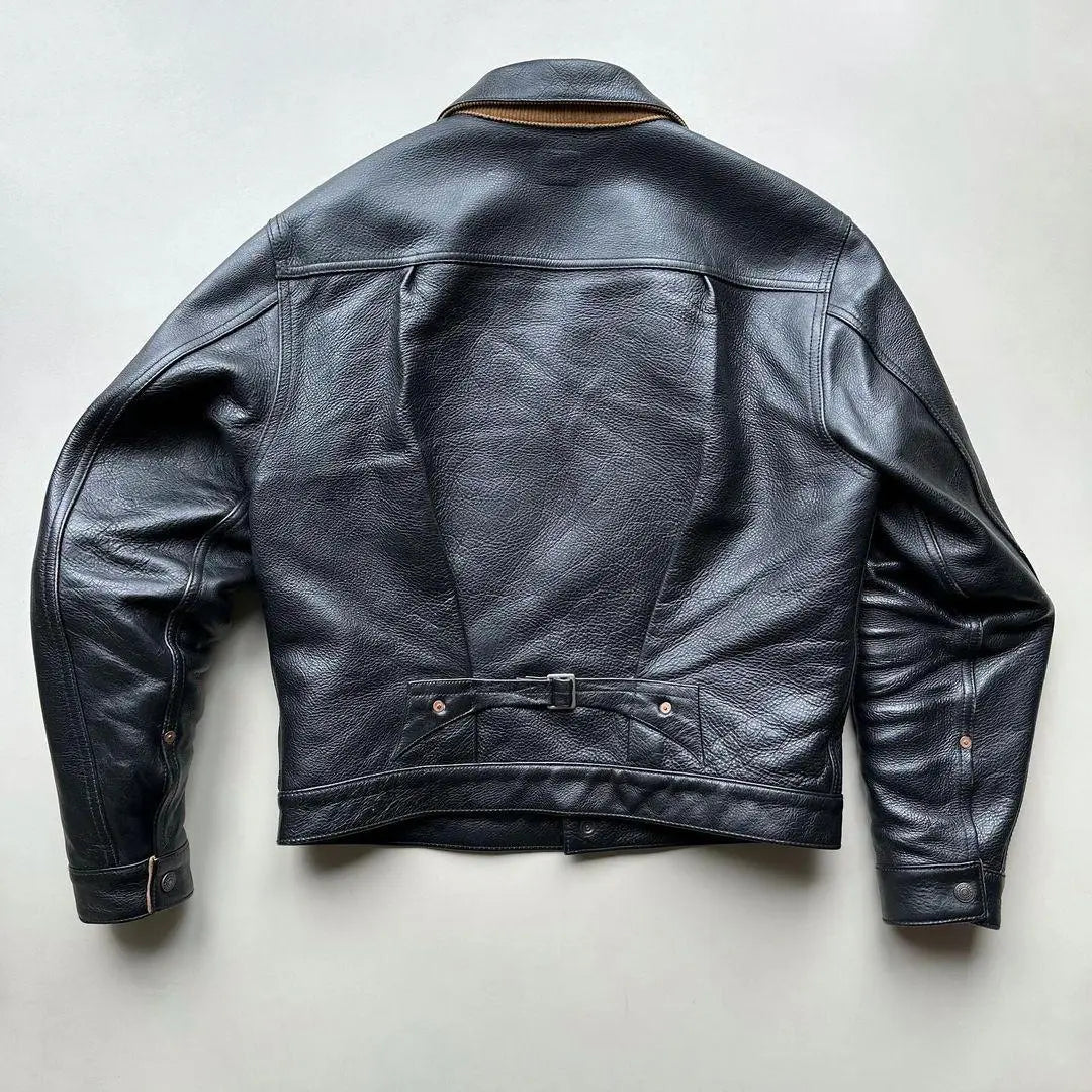 Iconic Black Leather Shirt - FEASSA