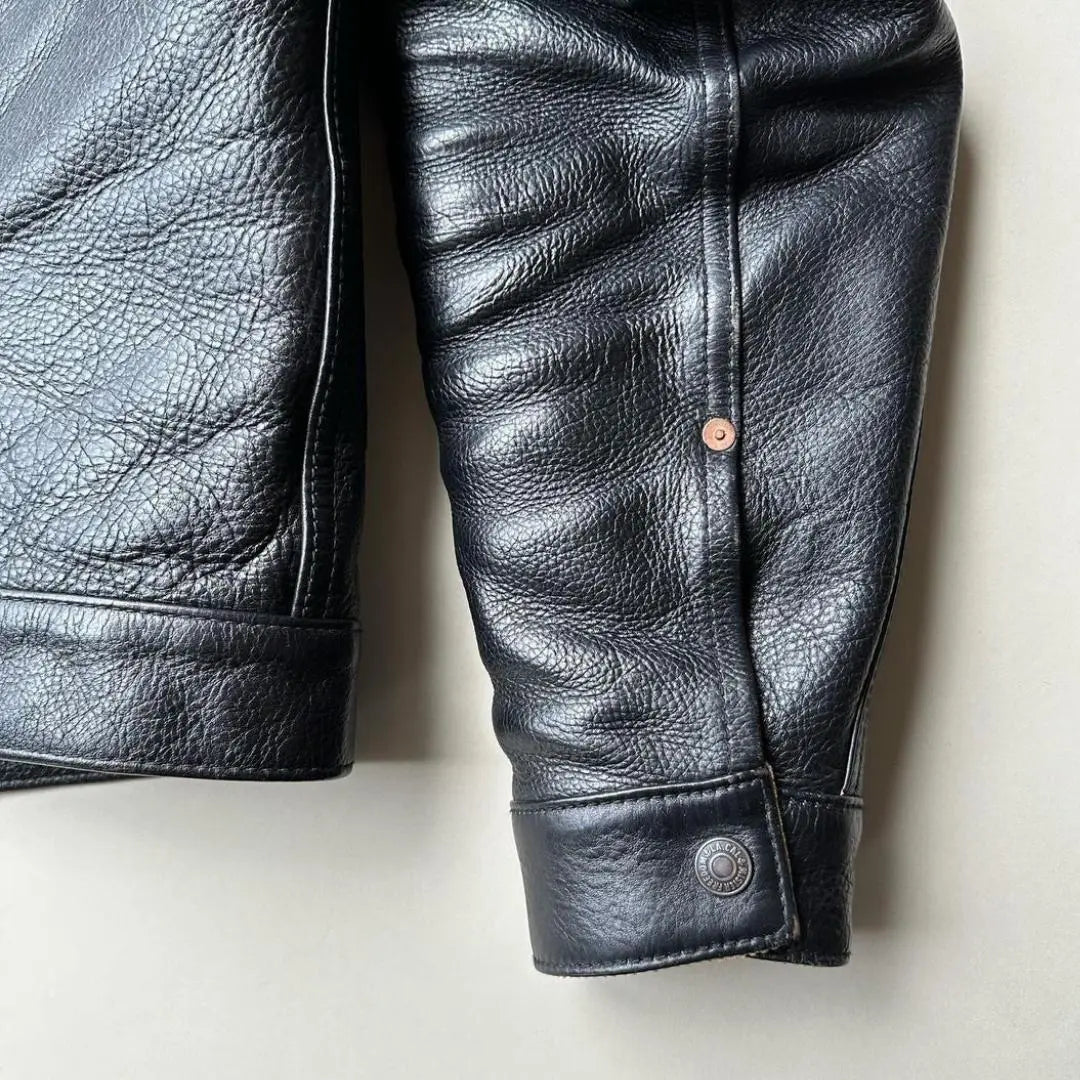 Iconic Black Leather Shirt - FEASSA