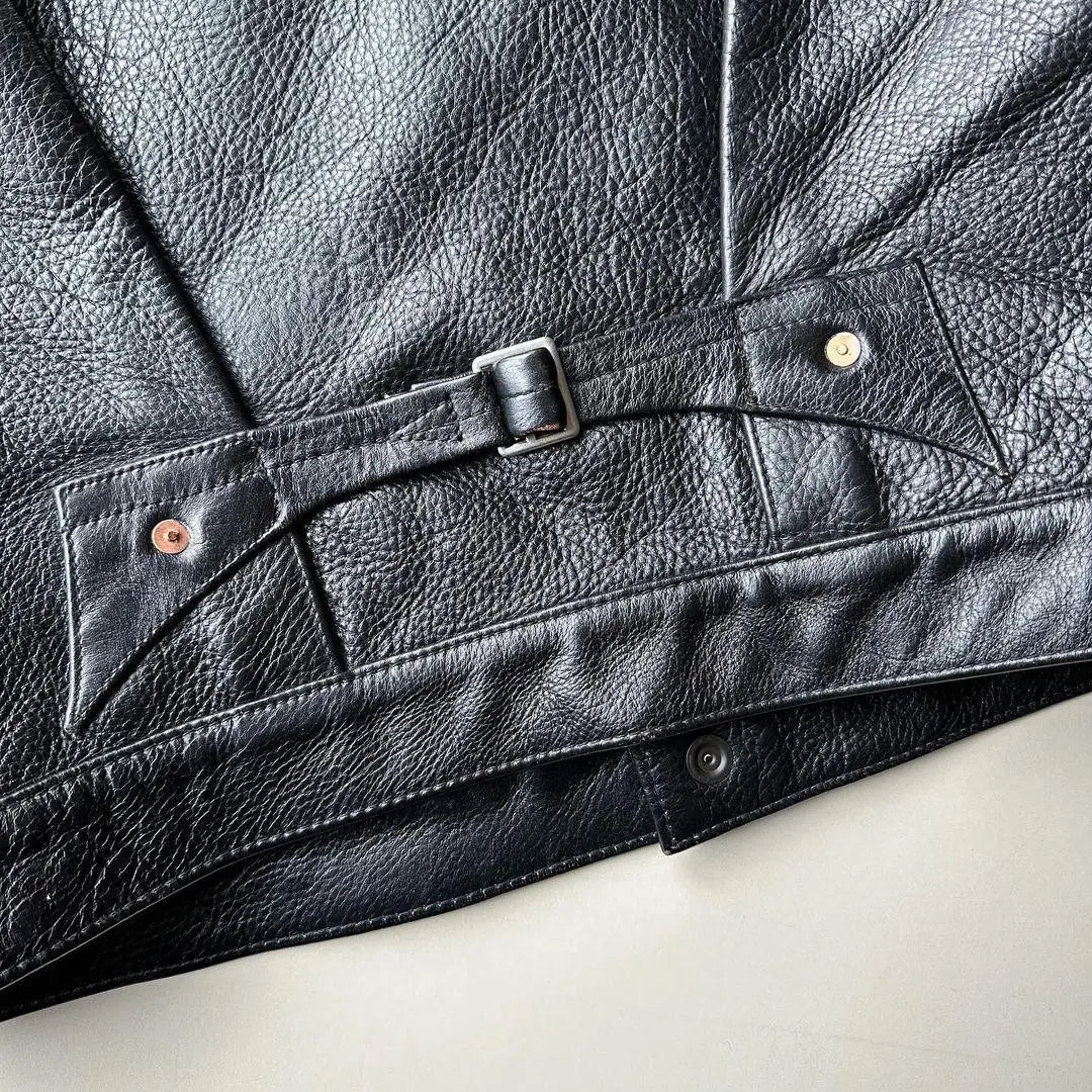 Iconic Black Leather Shirt - FEASSA