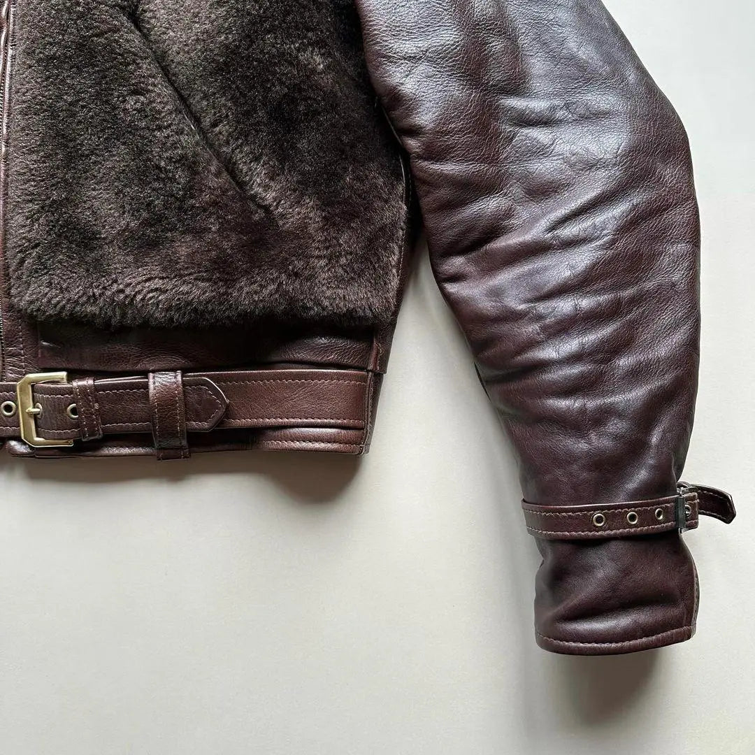 Brown Grizzly leather jacket - FEASSA