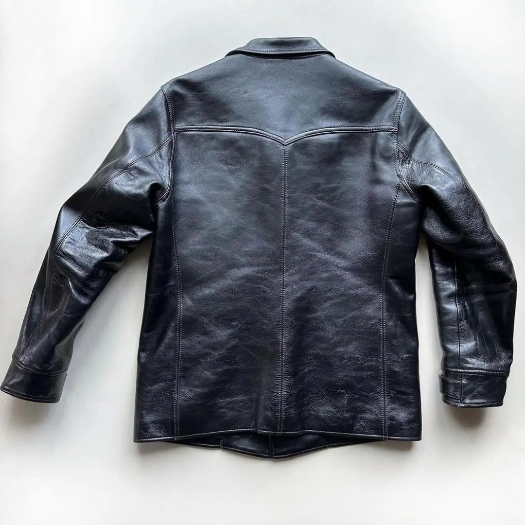 Bounty Hunters Black Leather Carcoat - FEASSA