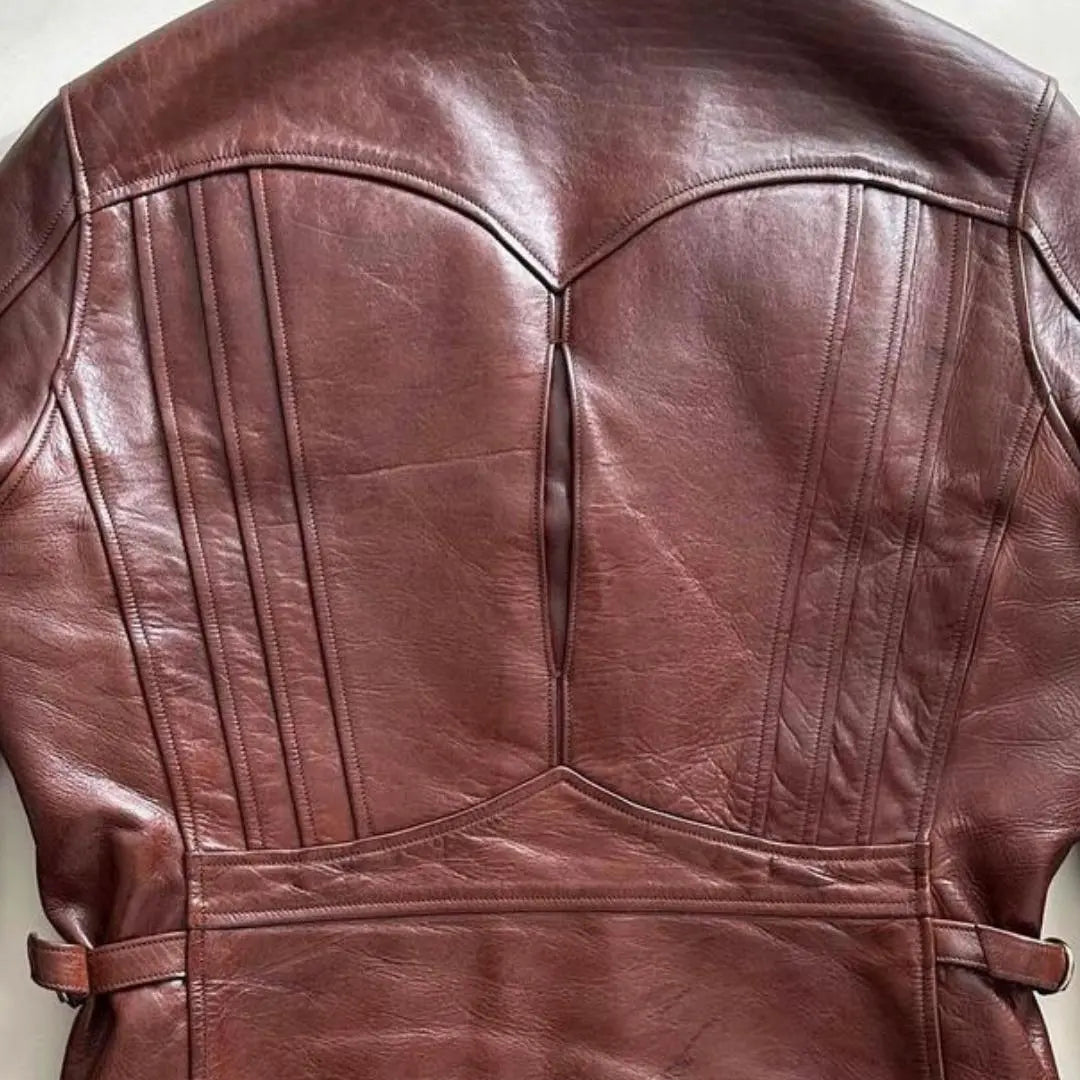 Brown Horshide Leather Jacket - FEASSA