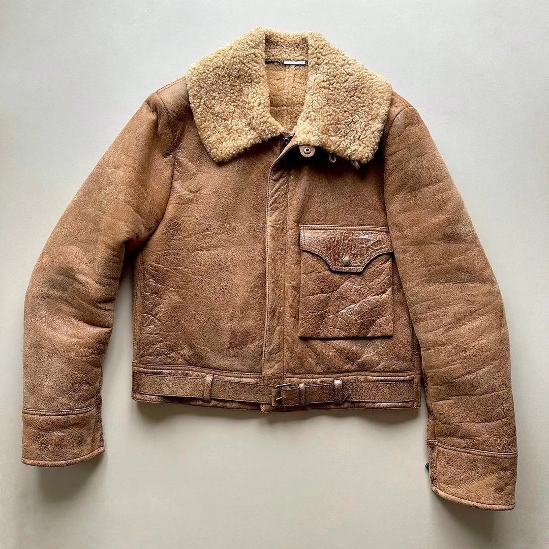 B-2 shearling flight jacket - FEASSA