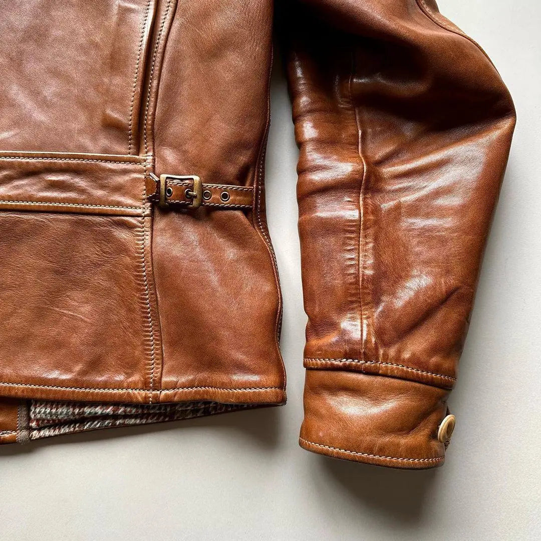 Aviator Brown Leather Jacket - FEASSA