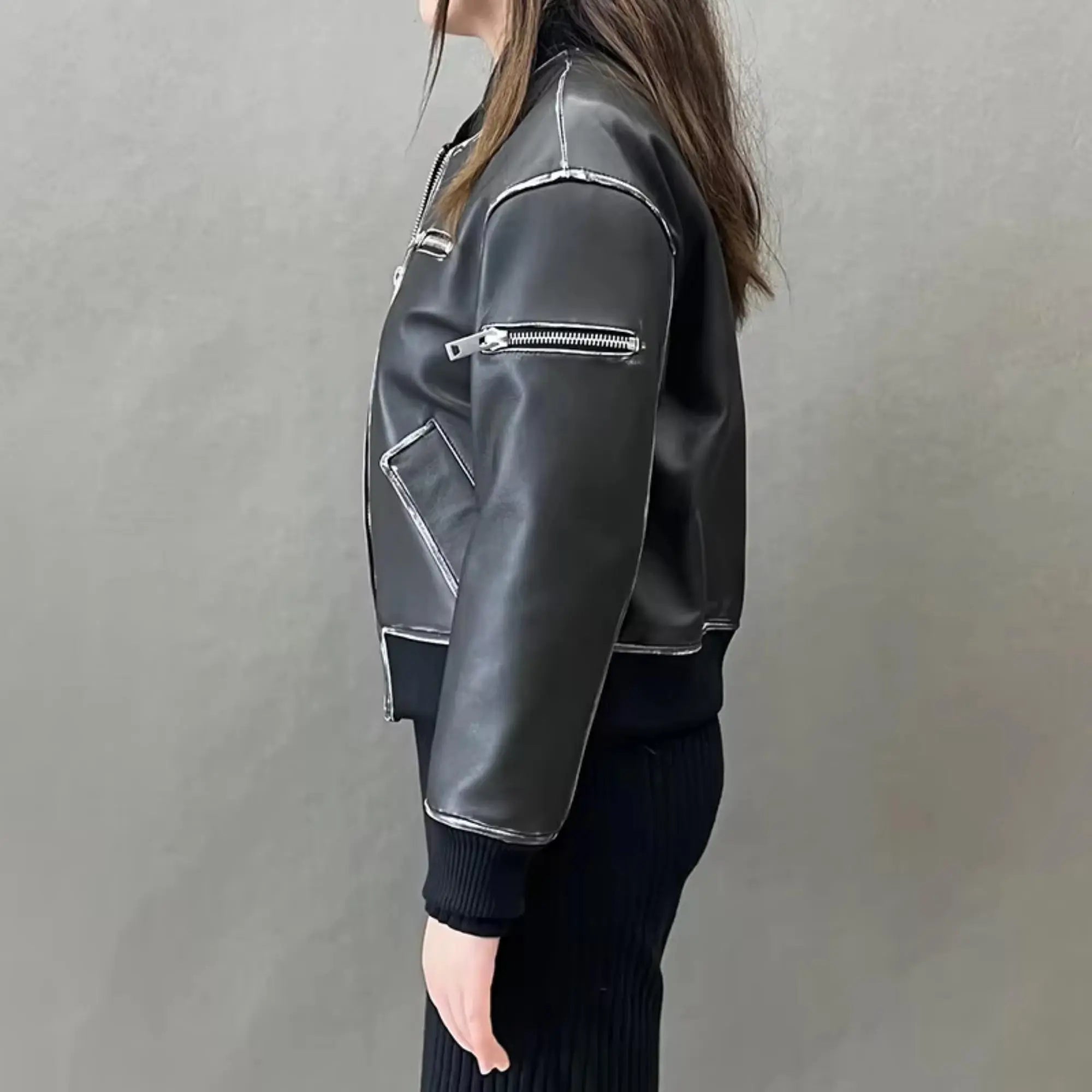 Distress Moto Biker Jacket - FEASSA