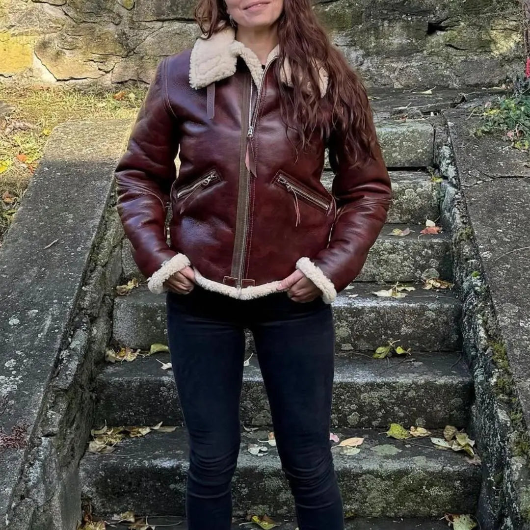 Redskin Shearling Leather Jacket - FEASSA