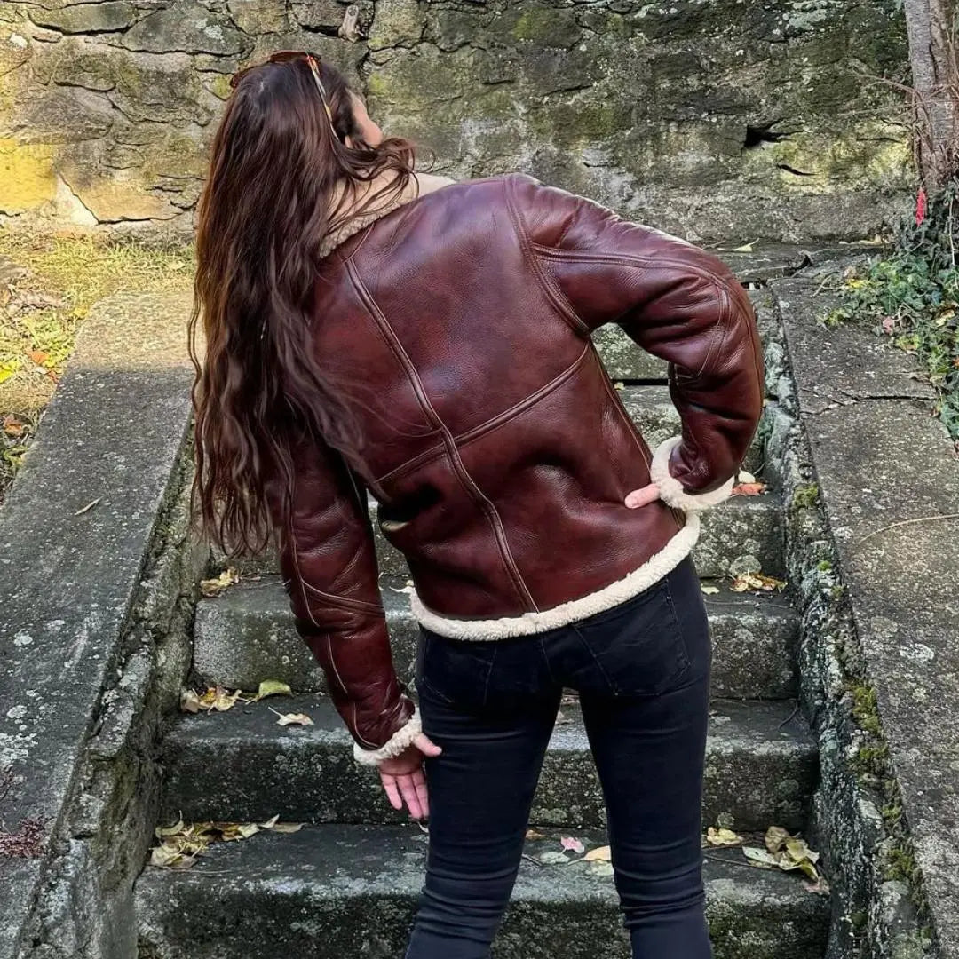 Redskin Shearling Leather Jacket - FEASSA