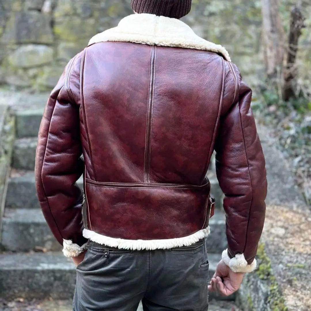 Redskin Shearling Leather Jacket - FEASSA