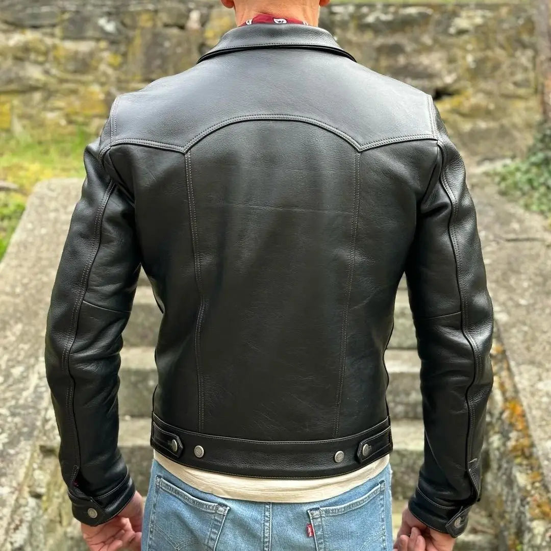 Classic Black Leather shirt - FEASSA